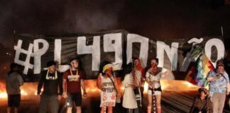 Indígenas bloqueiam Rodovia dos Bandeirantes em ato contra PL 490