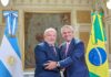 Lula recebe o presidente da Argentina em Brasília