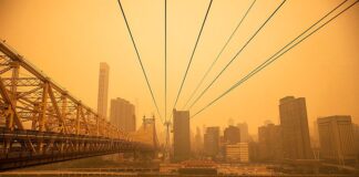 Nova York é tomada por fumaça e fica no topo da lista das cidades com pior qualidade do ar