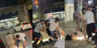 Briga entre mulheres termina em confusão generalizada; veja vídeos