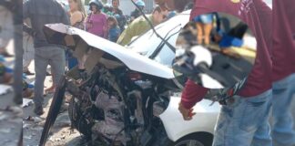 Carro invade contramão, colide com outro veículo e mata motociclista em grave acidente em Manaus; VEJA VÍDEO