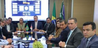 Wilson Lima e ministros Waldez Góes e Marina Silva anunciam força-tarefa para enfrentamento da estiagem no Amazonas