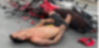 Imagens fortes: motociclista colide com ônibus e deixa a Avenida do Turismo ‘banhada’ em sangue; veja os vídeos