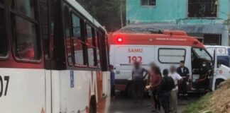 Motociclista morre arrastado por ônibus na zona Leste de Manaus