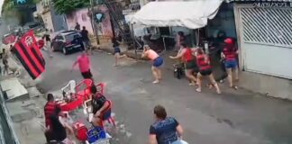 Líder de facção é baleado e câmeras de segurança mostram o momento; VEJA