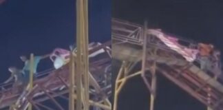 VÍDEO: mini ‘montanha-russa’ tem pane e passageiros precisam descer do brinquedo pelos trilhos