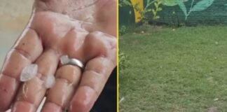 Mudança de clima em Manaus tem céu coberto de fumaça, chuva e até granizo