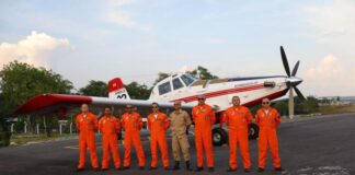 Governo do Amazonas recebe suporte de aeronaves para intensificar combate às queimadas