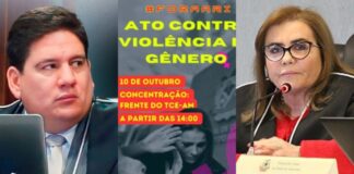 Grupo de mulheres protesta pelo afastamento de Ari Moutinho do TCE-AM