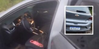VÍDEO: com marcas de tiros, corpo de mulher é encontrado dentro de carro abandonado no AM