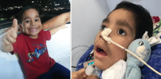 Menino de 5 anos torturado pelo pai e pela madrasta, inicia fisioterapia em Manaus