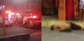 População espanca homem que agrediu esposa com uma faca em Manaus