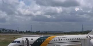 Avião da equipe de Lula apresenta pane na hora de decolar na Paraíba