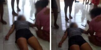 Mãe se desespera ao ver filha morta a tiros dentro de comércio no AM; VÍDEO