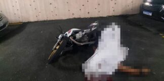 Homem tem cabeça esmagada enquanto tentava estacionar moto em Manaus