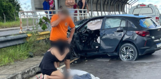 Vídeo: Samu tenta reanimação, mas jovem morre em acidente em Manaus