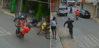 Jovem ‘dá o grau’ em moto e é perseguido por policial no Ceará
