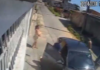 Vídeo: Casal com criança vacila na frente de casa e tem carro roubado em Manaus