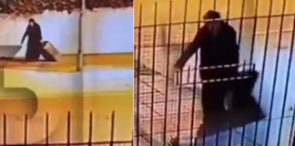 Mulher vestida de freira abandona mala com corpo em decomposição na rua