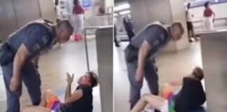 ‘Tem que apanhar igual homem’, disse o PM que bateu em mulher na estação da Luz
