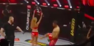 VÍDEO: Lutador de MMA é espancado após chutar bunda da ring girl