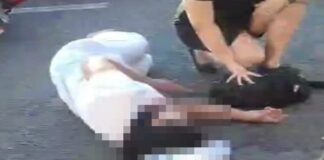 Colisão de carro com motocicleta deixa mulher gravemente ferida na avenida Djalma Batista em Manaus