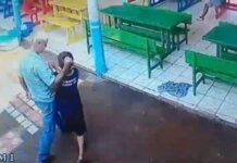 Pai é preso por agredir filho de 8 anos dentro de escola; veja o VÍDEO
