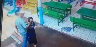 Pai é preso por agredir filho de 8 anos dentro de escola; veja o VÍDEO