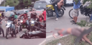 Impacto chocante! Motociclista é arremessado durante acidente grave em Manaus