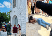 Homem é morto a tiros na porta da igreja onde a filha estava sendo batizada, no Ceará