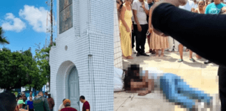 Homem é morto a tiros na porta da igreja onde a filha estava sendo batizada, no Ceará