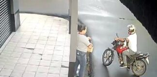 Assaltante armado aborda e rouba mulher em plena rua de Manaus; VEJA O VÍDEO