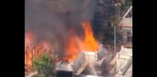 Incêndio atinge cidade cenográfica de novela da Globo