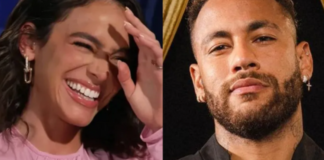 Torcida grita nome de Bruna Marquezine e Neymar reage: ‘Cantem mais alto’