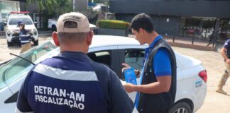 Detran-AM e Ipem-AM fiscalizam veículos com gás natural