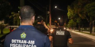 Fiscalização prende três motoristas por dirigir sob efeito de álcool no AM
