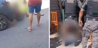 Suspeito de assaltos é capturado e imobilizado por populares na Zona Leste de Manaus
