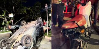 Manaus tem noite de acidentes com feridos: capotamento e batida