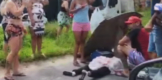 Crianças tentam atravessar na faixa e são atropeladas em Manaus