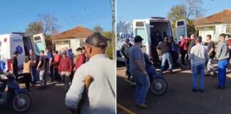 Moradores arrancam adolescente de ambulância e suspeito é agredido após ataque em escola