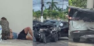 Colisão envolvendo motorista com sinais de embriaguez deixa 3 feridos em Manaus