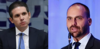 Hugo Motta sinaliza que Eduardo Bolsonaro deve deixar de ser deputado: ‘Não há mandato à distância’