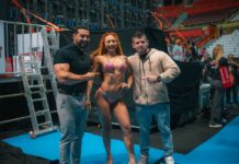 Ruivinha de Marte estreia no fisiculturismo na categoria Biquíni