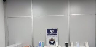 Receita Federal apreende 2 mil Iphones e canetas emagrecedoras no Aeroporto de Manaus