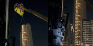 Trabalhadores são resgatados após ficarem presos em plataforma no palco do Réveillon de Fortaleza