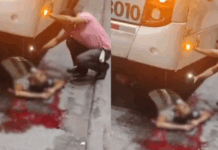 Homem cai de ônibus e é atropelado no Terminal 4 em Manaus