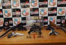 Polícia resgata mulher mantida em cárcere privado e apreende arsenal no AM