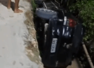 Cratera em rua provoca acidente e fere mulher no Nova Cidade