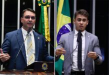 PCdoB do Amazonas aciona Justiça para barrar título a Flávio Bolsonaro e Nikolas Ferreira