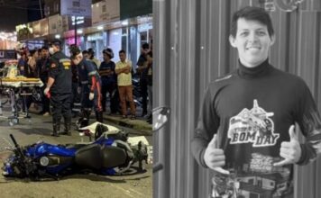 Entregador morre após colisão entre motocicletas em Manaus